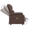 vidaXL Fauteuil de massage &eacute;lectrique Marron Similicuir