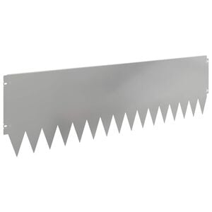 vidaXL Bordure de Pelouse 20 pc 103 x 30 cm Acier Argent&eacute;