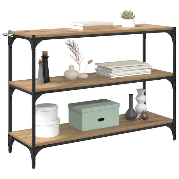 vidaXL Biblioth&egrave;que ch&ecirc;ne artisanal 100 x 33 x 70,5 cm