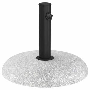 vidaXL Pied de parasol 20.9 kg Gris clair B&eacute;ton Rond
