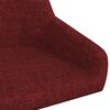 vidaXL Chaise pivotante de salle &agrave; manger Rouge bordeaux Tissu
