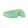 vidaXL Serre avec cadre en acier vert 72 m&sup2; 12x6x2,85 m