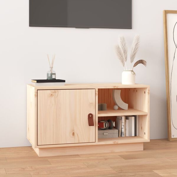 vidaXL Meuble TV 70x34x40 cm Bois de pin massif