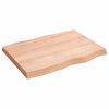 vidaXL Dessus de table bois massif traité bordure assortie