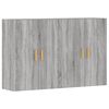 vidaXL Armoires murales 2 pcs sonoma gris bois d'ing&eacute;nierie