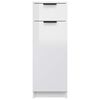 vidaXL Armoire de salle de bain blanc brillant 32x33,5x90 cm