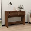 vidaXL Table console Ch&ecirc;ne marron 100x39x75 cm Bois d'ing&eacute;nierie