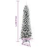 vidaXL Sapin de No&euml;l artificiel Blanc 210 cm PVC, m&eacute;tal et plastique