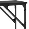vidaXL Table console Ch&ecirc;ne noir 140 x 29 x 75 cm Bois d'ing&eacute;nierie