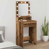 vidaXL Table de Toilette avec tiroir Bois ancien 50 x 41 x 135 cm