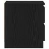 vidaXL Cabinet de chevet 2 pcs Ch&ecirc;ne noir 50 x 40 x 43,5 cm