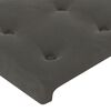 vidaXL Têtes de lit 2 pcs Gris foncé 72x5x78/88 cm Velours