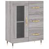 vidaXL Buffet haut Sonoma gris 69,5x34x180 cm Bois d'ing&eacute;nierie