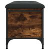 vidaXL Banc de rangement ch&ecirc;ne fum&eacute; 82x42x45 cm Bois d'ing&eacute;nierie