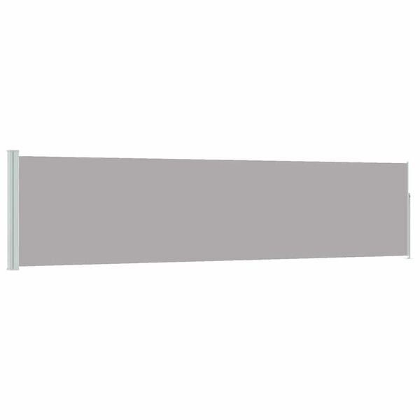 vidaXL Auvent lat&eacute;ral r&eacute;tractable de patio 120x500 cm Gris