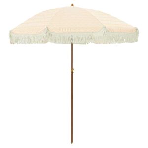 vidaXL Parasol de plage Jaune et blanc 160 x 160 x 196 cm