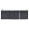 vidaXL Lit surélevé de jardin Anthracite 240x80x77 cm Acier galvanisé