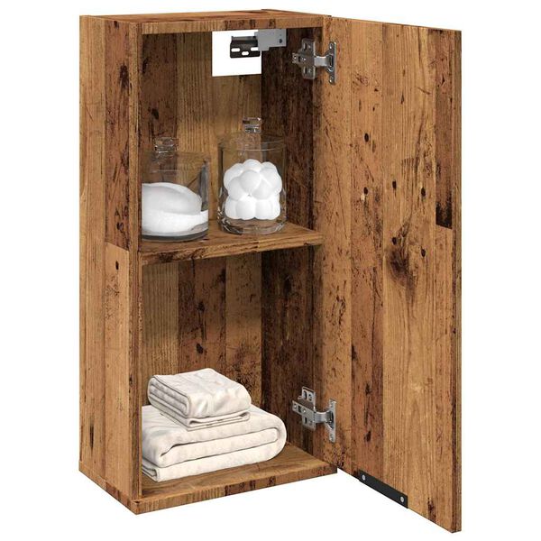 vidaXL Armoire de salle de bain murale vieux bois 32x20x67 cm