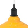vidaXL Lampe suspendue réglable hauteur E27 jaune brillant Ø31cm métal