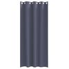 vidaXL Rideaux occultants avec anneaux 2 pcs Anthracite 260 x 140 cm