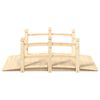 vidaXL Pont de jardin avec garde-corps 150x67x56cm bois massif &eacute;pic&eacute;a