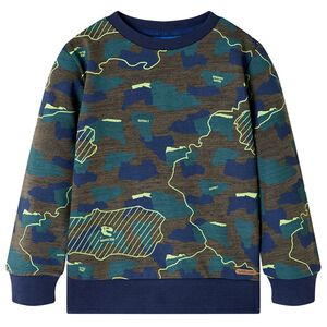 Sweatshirt pour enfants kaki foncé 92