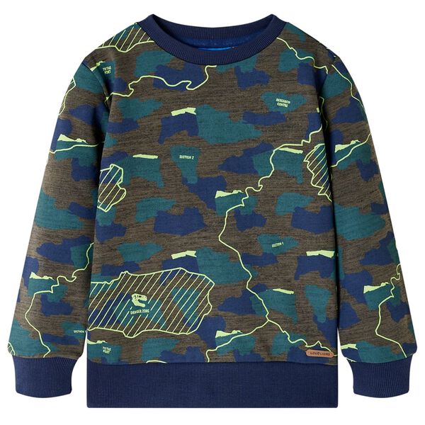 Sweatshirt pour enfants kaki foncé 92