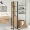 vidaXL Cabinet de salle de bain avec étagère Beige 33 x 33 x 185,5 cm