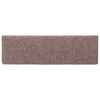 vidaXL Tapis d'escalier autocollants 10 pi&egrave;ces 65 x 21 x 4 cm marron clair Bord rectangulaire