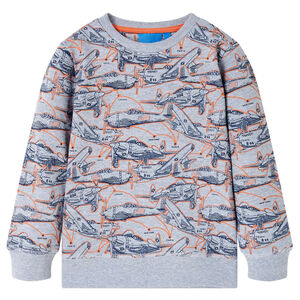 Sweatshirt pour enfants gris m&eacute;lange 92