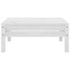 vidaXL Salon de jardin 4 pcs Blanc Bois de pin massif
