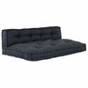 vidaXL Coussin de canapé 2 pcs Anthracite tissu