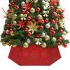 vidaXL Jupe de sapin de No&euml;l Rouge &Oslash;68x25 cm