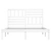 vidaXL Cadre de lit sans matelas blanc bois de pin massif 120x200 cm