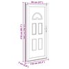 vidaXL Porte d'entr&eacute;e blanc 110x210 cm PVC