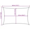 vidaXL Voile d'ombrage 160 g/m&sup2; Blanc 2x3 m PEHD