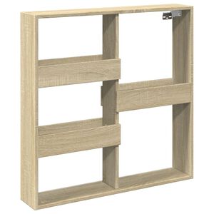 vidaXL Armoire murale ch&ecirc;ne sonoma 80x15x80 cm bois d'ing&eacute;nierie