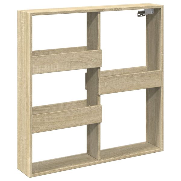 vidaXL Armoire murale ch&ecirc;ne sonoma 80x15x80 cm bois d'ing&eacute;nierie