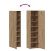 vidaXL Haut Armoire 2 pcs Ch&ecirc;ne artisanal 45 x 42,5 x 185 cm
