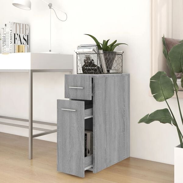 vidaXL Armoire apothicaire Sonoma gris 20x45,5x60 cm Bois d'ing&eacute;nierie
