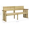 vidaXL Banc de jardin 172 cm bois de pin impr&eacute;gn&eacute;