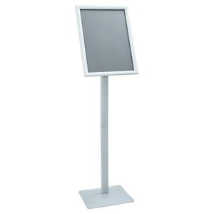 vidaXL Stand de Poster sur Pied Argent&eacute; 32,5 x 27 x 126 cm Fonte