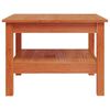 vidaXL Table basse cire marron 55x55x40 cm bois massif de pin