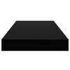 vidaXL &Eacute;tag&egrave;re murale flottante Noir brillant 50x23x3,8 cm MDF