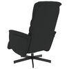 vidaXL Fauteuil inclinable de massage repose-pieds noir similicuir