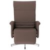 vidaXL Fauteuil inclinable avec repose-pieds marron similicuir