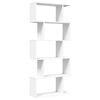 vidaXL Biblioth&egrave;que s&eacute;parateur de pi&egrave;ce &agrave; 5 niveaux Blanc 70 x 24 x 161 cm Bois d'ing&eacute;nierie