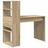 vidaXL Bureau Ch&ecirc;ne Sonoma 113 x 54 x 120 cm Bois d'ing&eacute;nierie