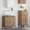 vidaXL Ensemble de mobilier de salle de bain 2 pcs Ch&ecirc;ne artisanal