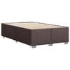 vidaXL Cadre de lit sans matelas marron fonc&eacute; 120x190 cm tissu